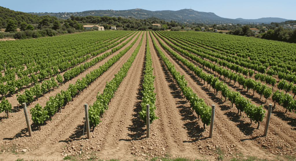 Aménagement parcelle viticole dans le var