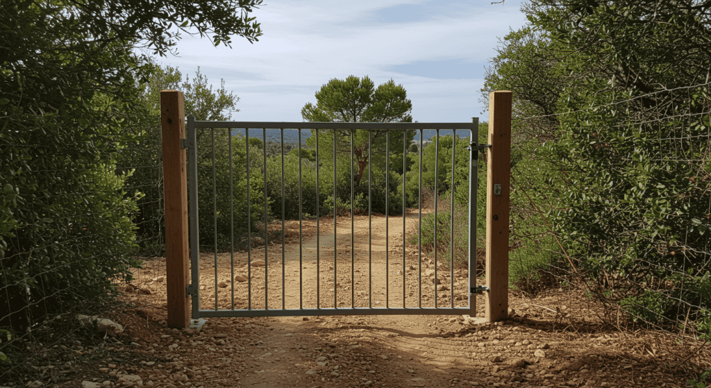 Clôture avec portail dans le var