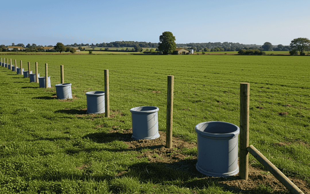 Pose de clôture pour terrain agricole à Vidauban