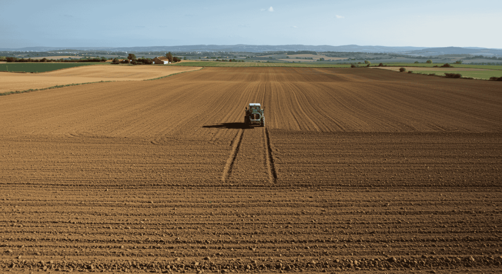 Préparation de terrain à La Motte