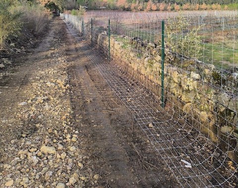 Clôture agricole dans le Var