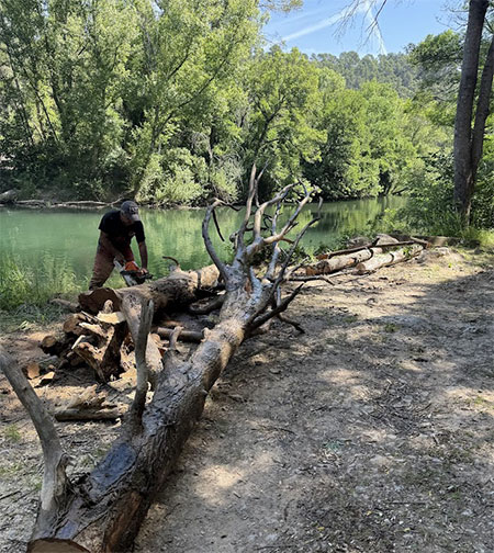Entretien et travaux de rivière dans le Var